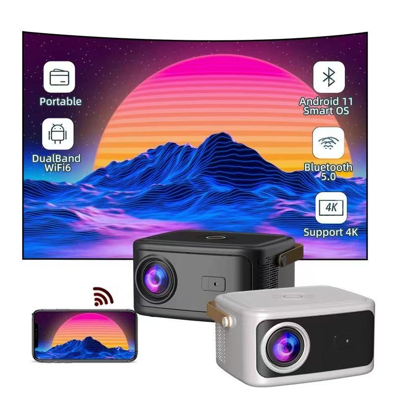 2025 Cross-border Foreign Trade Hot-selling Smart Android Projector Ultra Hig