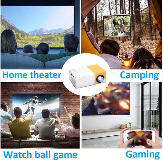 Mini Projector, Full HD 1080P Video Projector Built in HiFi Speaker, Portable LE