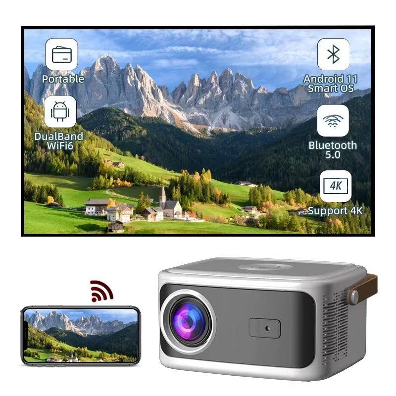 2025 Cross-border Foreign Trade Hot-selling  Smart Android Projector Ultra Hig